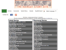 Tablet Screenshot of haircutstory.net